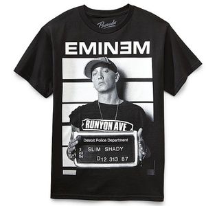 Eminem Slim Shady Arrest T-shirt Detroit Police